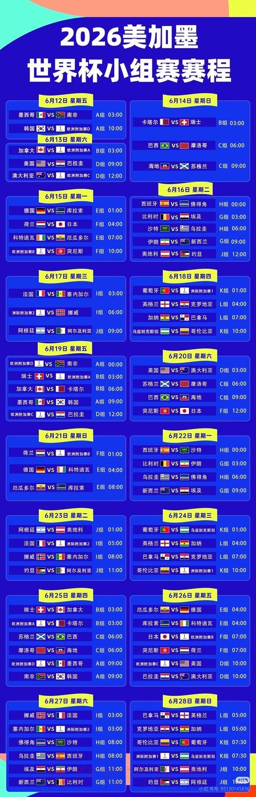 2026世界杯直播详细安排全程直播怎么看 2026世界杯直播详细安排全程直播怎么看